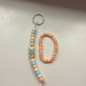 Keychain & bracelet set